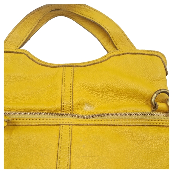 Vintage Y2K Fossil Leather Convertible Erin Foldover Crossbody Bag - Picture 6 of 11